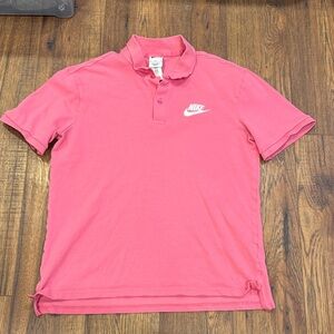 Nike Women’s pink cotton classic Polo Shirt size medium M